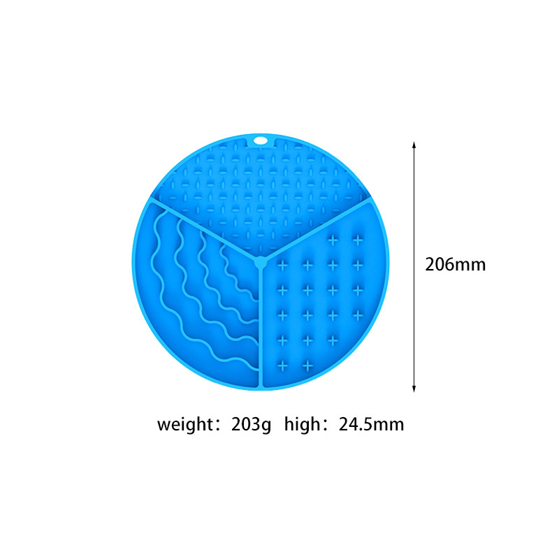Silicone pet circular multifunctional licking pad